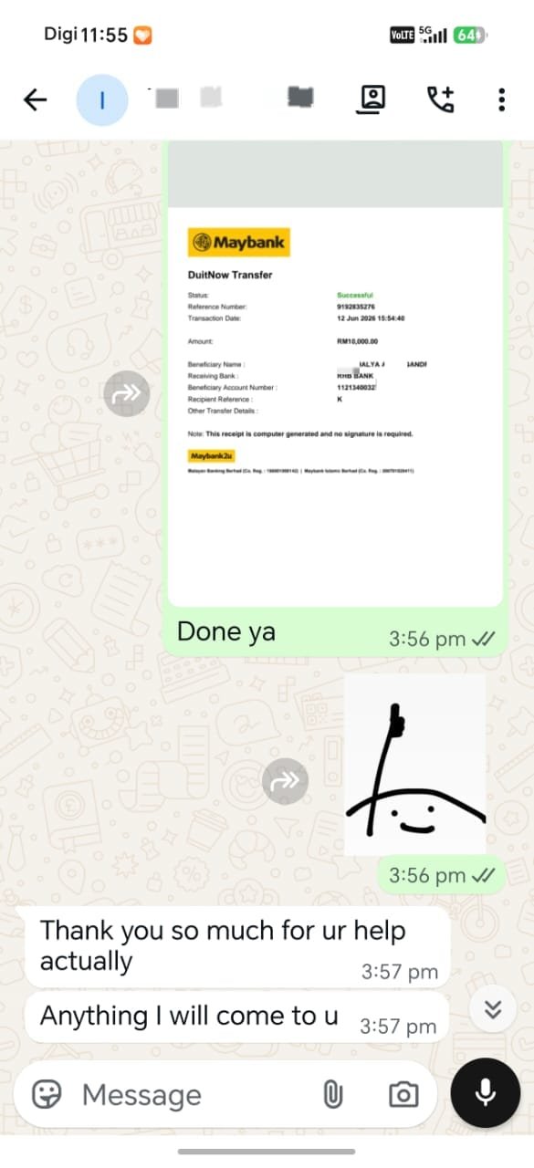 Customer approval conversation