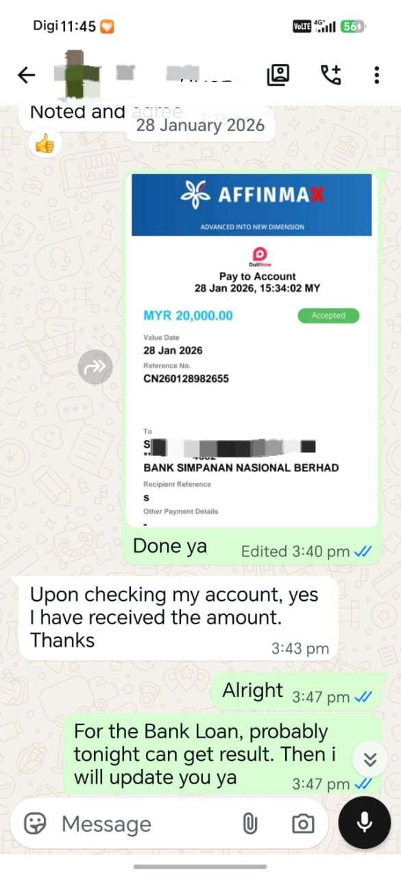 Customer approval conversation